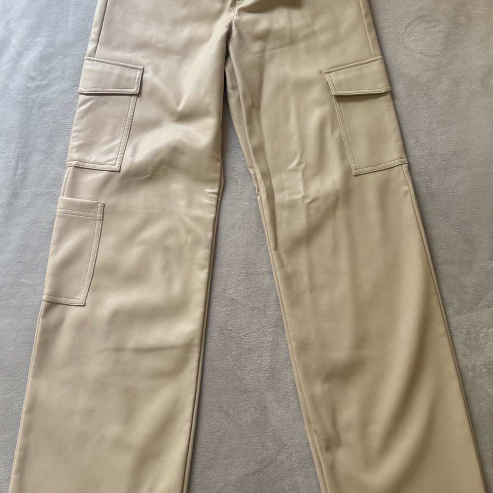 Express Tan Cargo Pants with Relaxed Fit